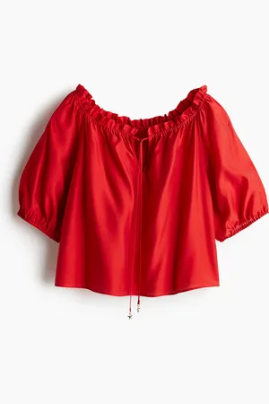H&M Blusa con olanes