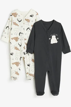 H&M 2-pack Pijamas con zíper