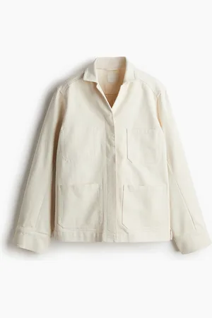H&M Chamarra camisa en sarga