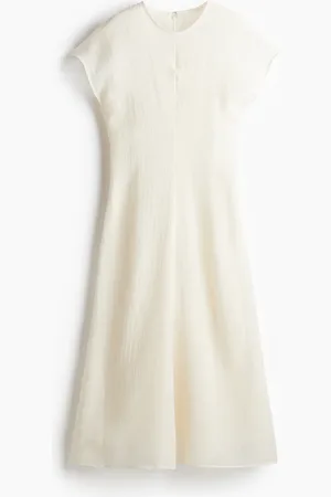 H&M Vestido en mezcla de lino