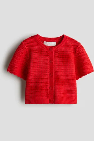 H&M Cárdigan en tejido pointelle