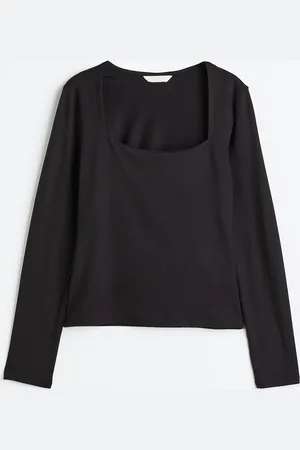 H&M Top de manga larga