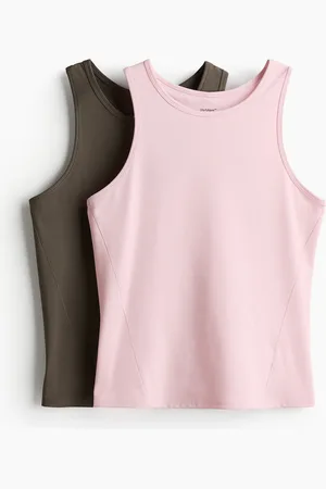 H&M 2-pack Tops deportivos sin mangas con DryMove™