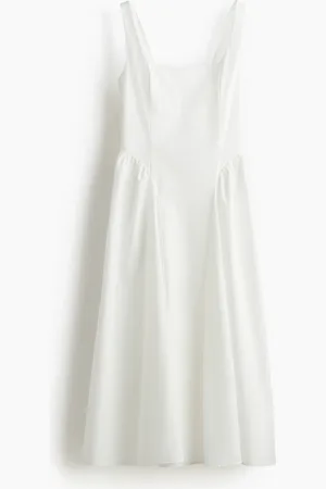 H&M Vestido con lazos en popelina