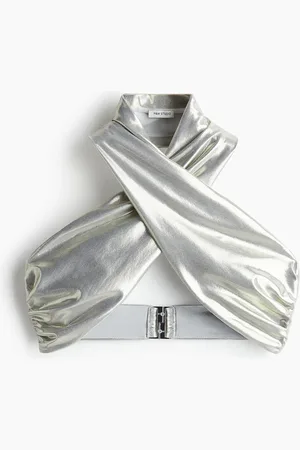 H&M Top de bikini relleno con cuello halter