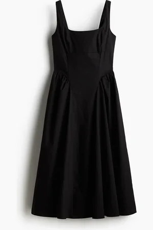 H&M Vestido con lazos en popelina
