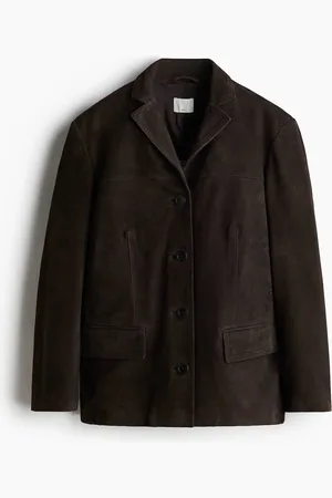 H&M Blazer de botonadura sencilla en gamuza