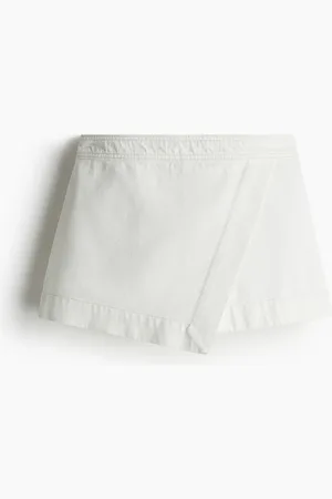 H&M Falda short cruzada en denim