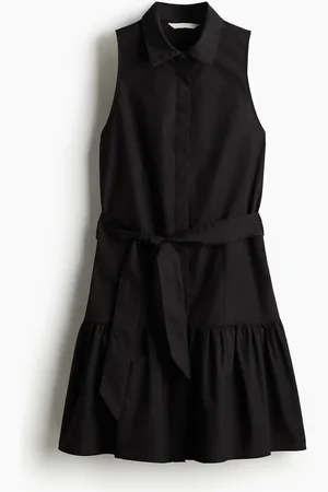H&M Vestido camisa con cinturón de lazo
