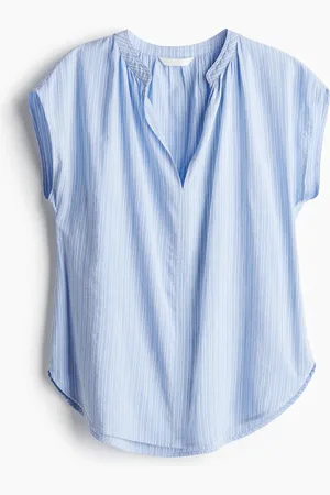 H&M Blusa con cuello banda