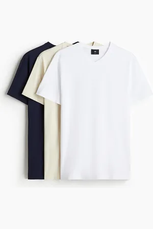 H&M 3-pack Playeras Slim Fit con cuello en V