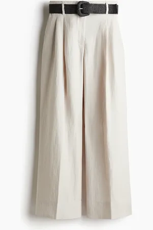 H&M Pantalón ancho con cinturón