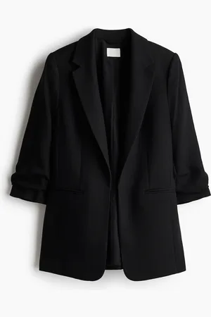 H&M Blazer con mangas fruncidas