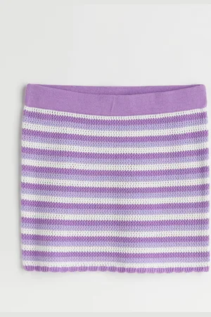 H&M Minifalda apariencia crochet