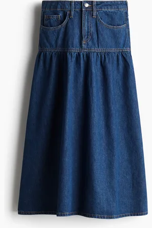 H&M Falda de denim con vuelo