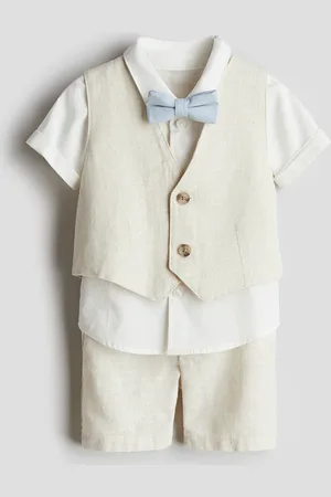 H&M Conjunto de 4 piezas en mezcla de lino