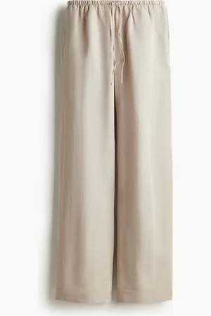 H&M Pantalón recto en mezcla de lino