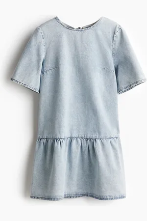 H&M Vestido de denim con lazos