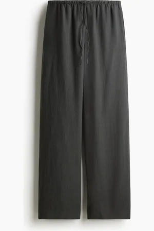 H&M Pantalón recto en mezcla de lino