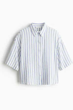 H&M Camisa en mezcla de lino