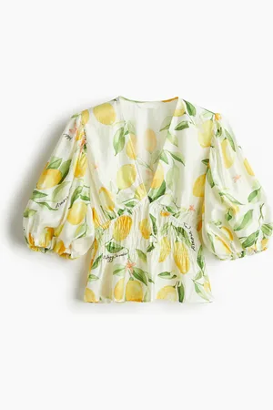 H&M Blusa con escote en V