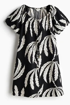 H&M Vestido con cordón de ajuste