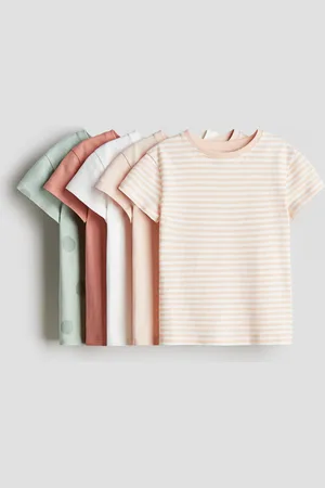 H&M 5-pack de playeras de algodón