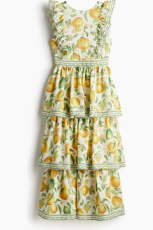 H&M Vestido con olanes