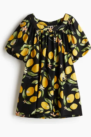 H&M Vestido túnica con mangas globo
