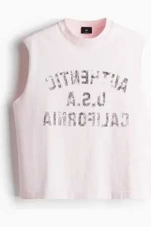 H&M Playera sin mangas Oversized Fit