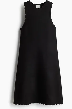 H&M Vestido mini con bordes ondulados