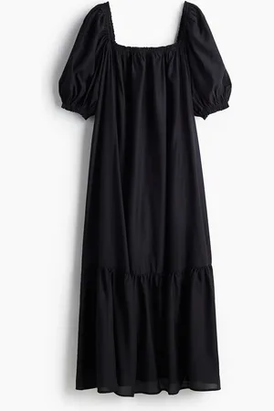 H&M Vestido maxi de escote cuadrado