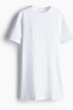H&M Vestido playera con cintura ajustada