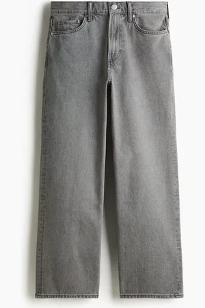 H&M Straight Relaxed High Jeans