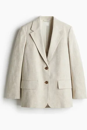 H&M Blazer en mezcla de lino