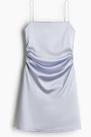 H&M Vestido slip drapeado