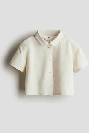 H&M Blusa en mezcla de lino
