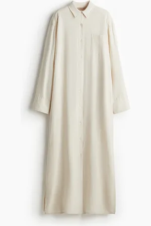 H&M Vestido camisa en mezcla de lino