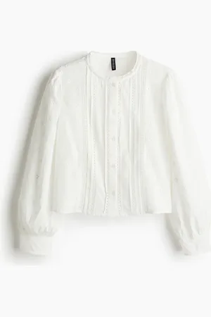 H&M Blusa en bordado inglés