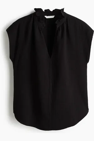 H&M Blusa en muselina de algodón