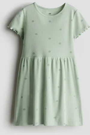 H&M Vestido en punto acanalado