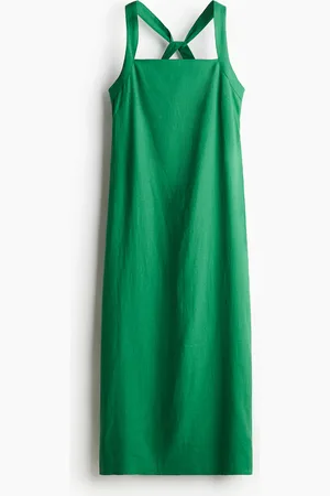 H&M Vestido en mezcla de lino