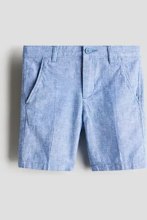 H&M Shorts caquis en mezcla de lino
