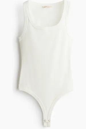 H&M Body thong acanalado en mezcla de seda