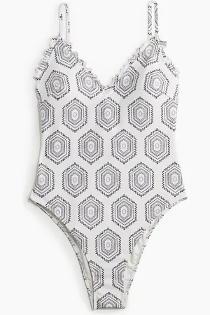 H&M Traje de baño con relleno y borde de olán