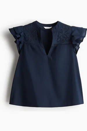 H&M Blusa en bordado inglés