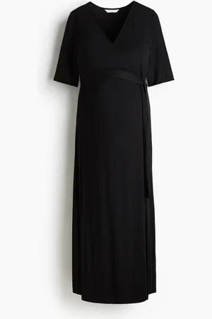 H&M MAMA Vestido de lactancia cruzado