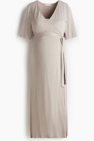 H&M MAMA Vestido de lactancia cruzado