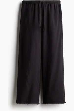 H&M Pantalón en mezcla de lino con cordón de ajuste