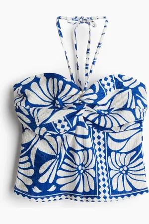 H&M Top corto con cuello halter